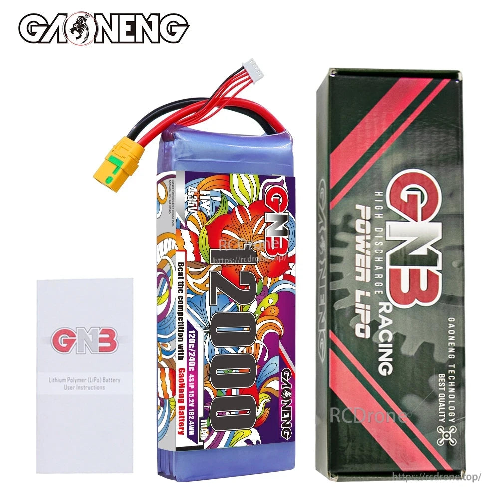 Package contents: GNB 12000mAh battery with retail box and instruction leaflet