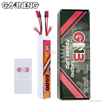 GAONENG GNB 12S 44.4V 6500mAh 110C LiPo Battery XT150 for 600-700 Class Electric Helicopter