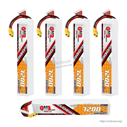 Bundle layout showing four vertical GAONENG GNB stick batteries plus one horizontal battery view