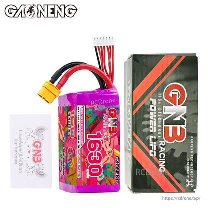 Package contents: GNB 1630 battery with retail box and instruction card