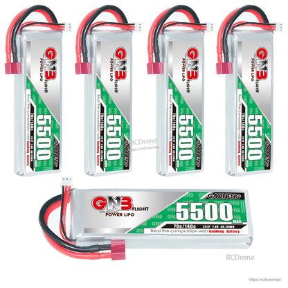 GAONENG GNB 2S 7.4V 5500mAh 70C LiPo Battery