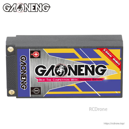 Rear view showing GAONENG hard case battery back label and 5.0mm bullet indicator
