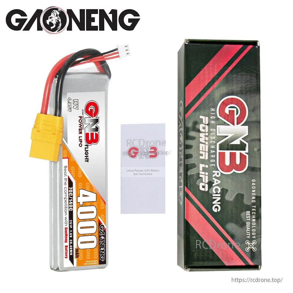 GAONENG GNB battery with retail box and user instruction leaflet