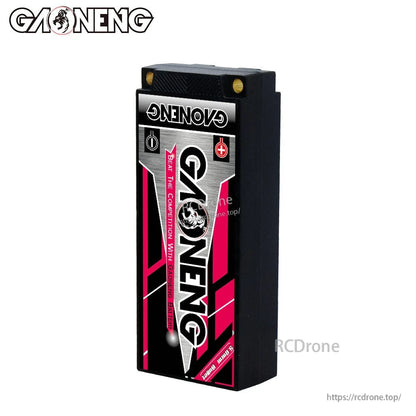 Rear label side of GAONENG hardcase battery with pink and silver graphics