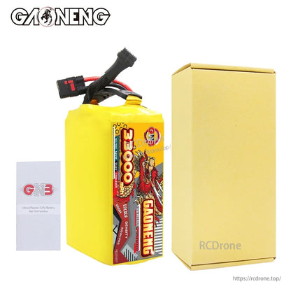 Package contents: GAONENG 33000mAh battery pack, instruction leaflet, and plain cardboard box