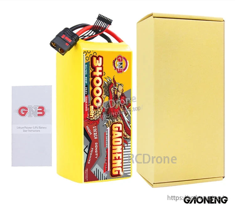 Package contents: GAONENG battery pack with plain box and instruction leaflet