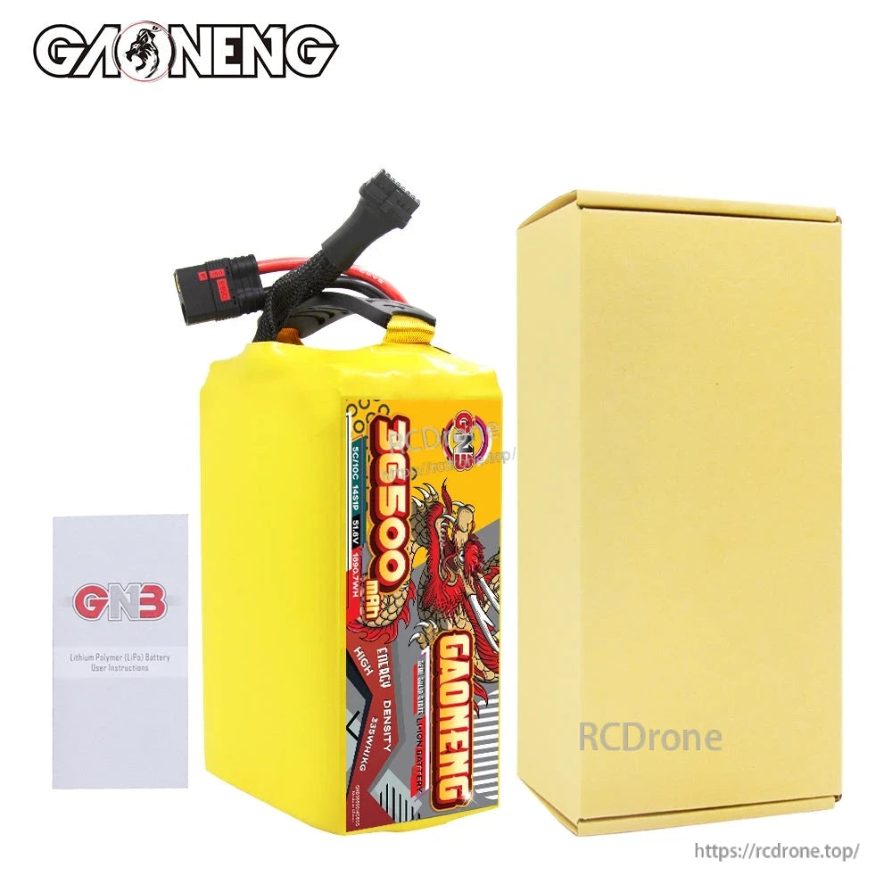 Package contents: GAONENG battery pack with retail box and user leaflet