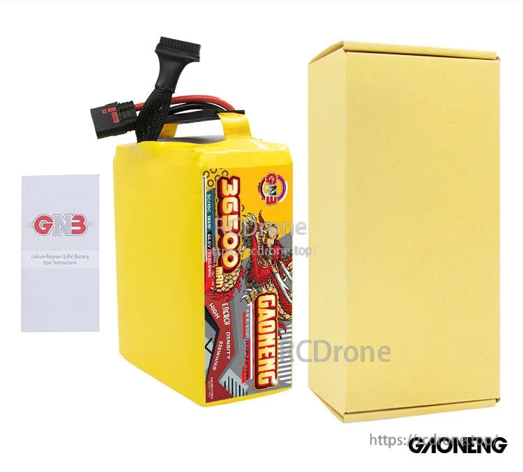 Package contents: GAONENG 36500mAh battery pack with retail box and small paper insert