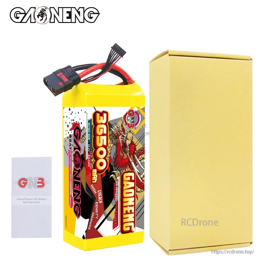 Package contents: GAONENG 36500mAh battery pack with plain box and user instructions card
