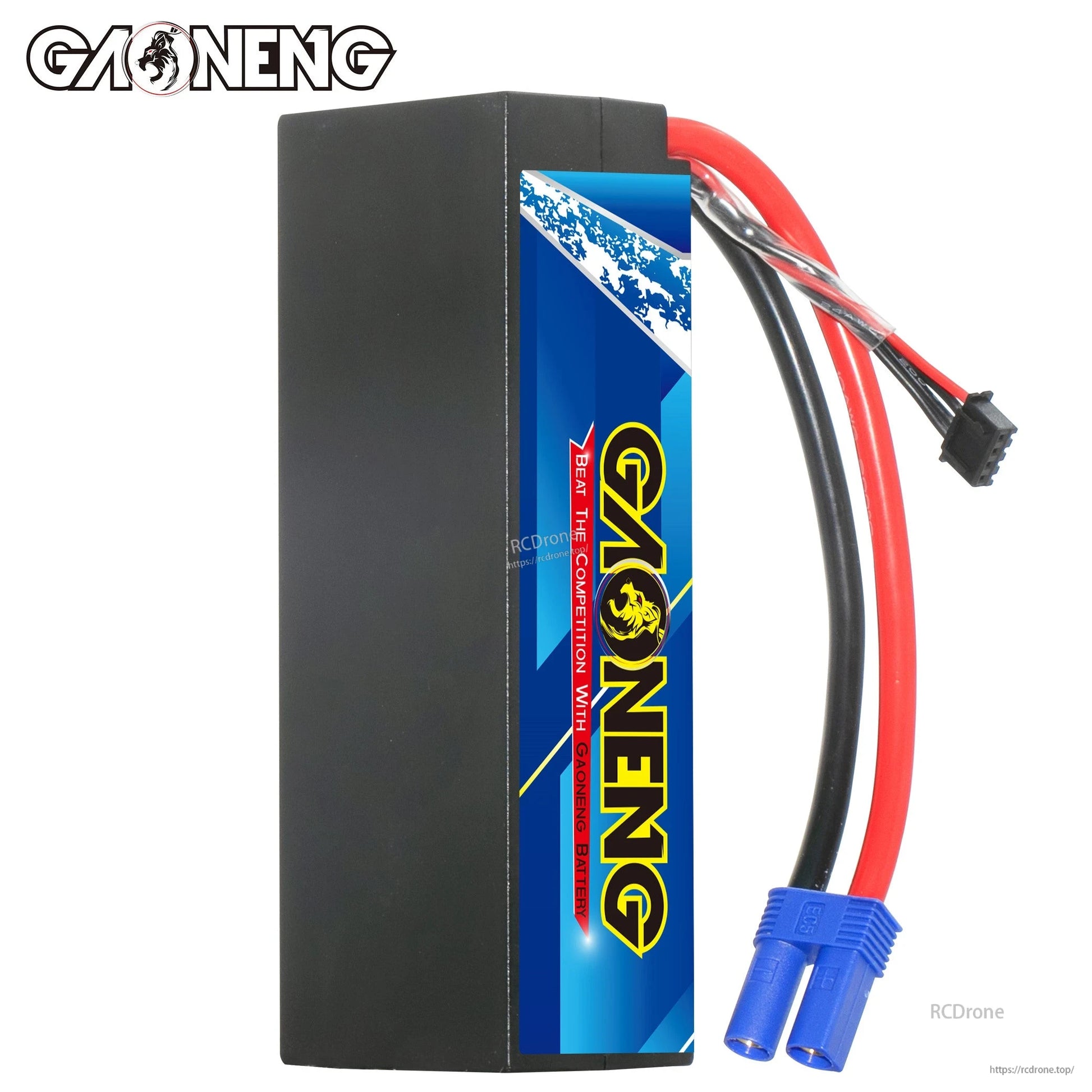 Side view of GAONENG hard case LiPo battery showing plain casing and side GAONENG label