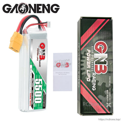 GAONENG GNB 3S 11.1V 5500mAh 70C LiPo Battery Pack XT90 (GNB55003S70A) for RC Models