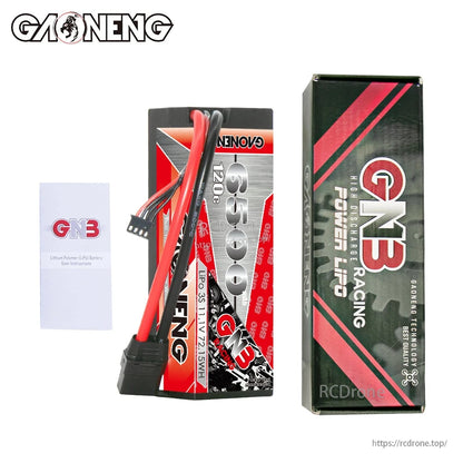 GAONENG GNB 3S 11.1V 6500mAh 120C Hard Case LiPo Battery XT90 for 1/10 & 1/8 RC Cars/Boats