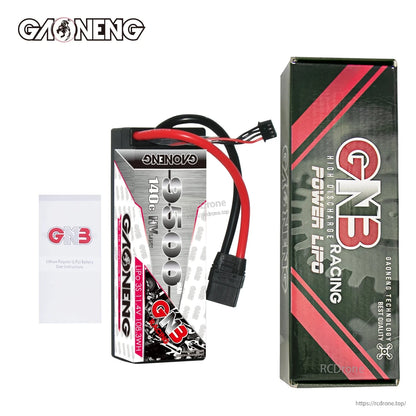 Package contents: GAONENG GNB 9500mAh 3S hard case LiPo battery, GN3 box, and user manual