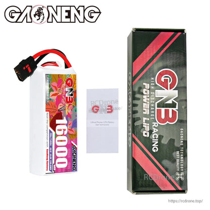 Package contents: GNB 16000mAh battery, instruction leaflet, and GN3 retail box