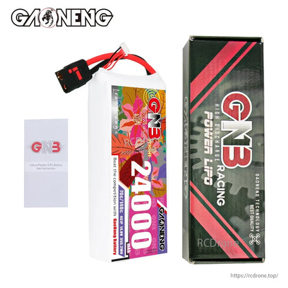 Package contents: GNB 24000mAh battery with retail box and instruction leaflet