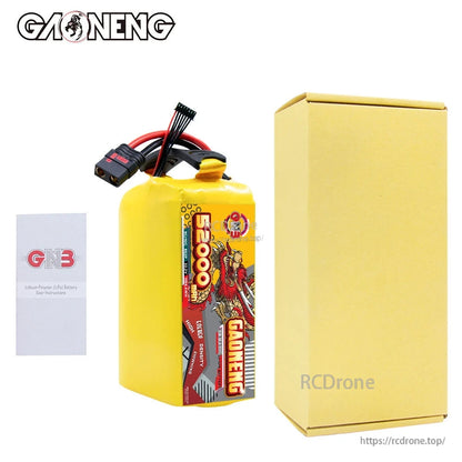 Package contents: GAONENG battery pack with retail box and GNB user manual leaflet