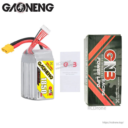 GNB 1850mAh 5S LiPo battery with retail box and user instruction leaflet
