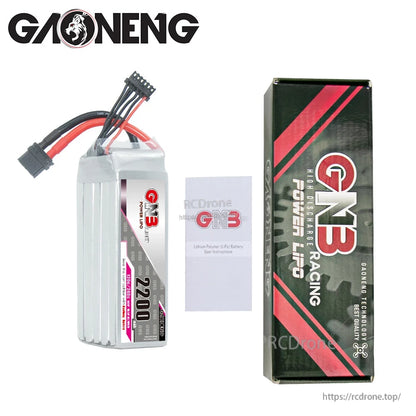 GNB 2200mAh LiPo battery with retail box and user instruction leaflet