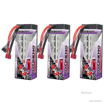 GAONENG GNB 6500mAh 4S 15.2V LiHV 130C Hard Case LiPo Battery T-PLUG for 1/8 RC Car