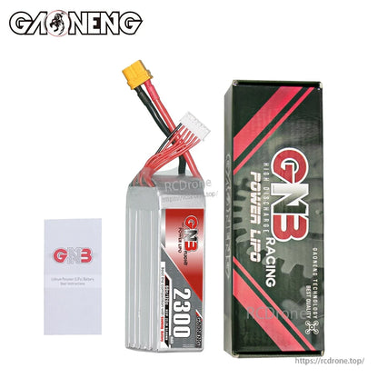 Package contents: GNB 2300 battery with retail box and instruction card