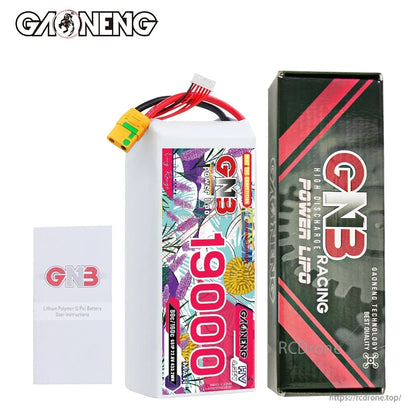 Package contents: GNB 19000 battery pack with retail box and instruction leaflet