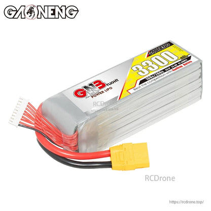 GAONENG GNB 8S 29.6V 3300mAh 100C LiPo Battery XT90 for Cinelifter Drone, 600–700 Heli, RC