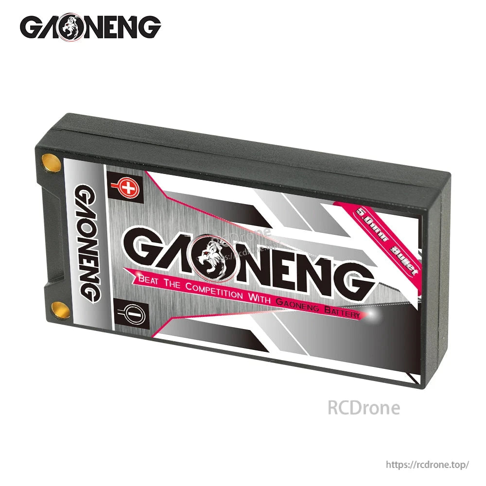Rear label view showing GAONENG branding on hard case LiPo battery