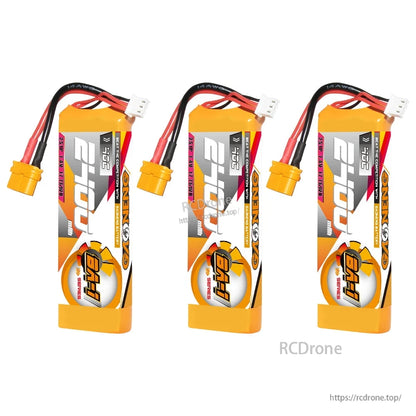 Three BA-1 series LiPo batteries shown side by side with XT60 plugs and balance leads