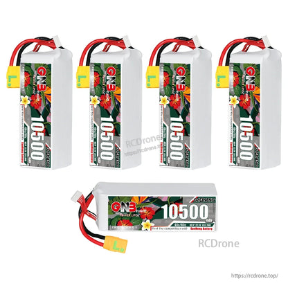 GAONENG GNB GNB105006S40A 6S 22.2V 10500mAh 40C LiPo Battery XT90 for FPV & RC Models