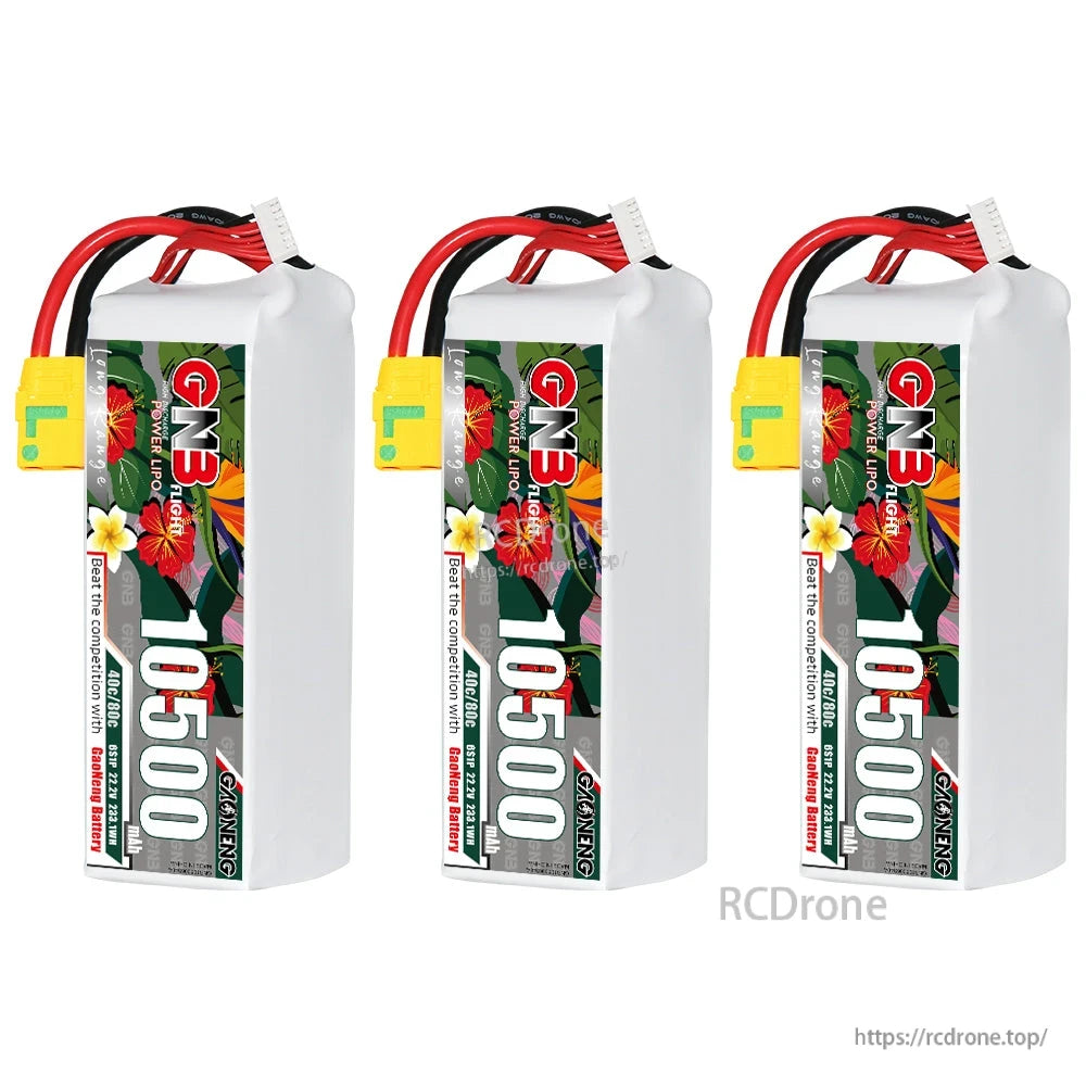 GAONENG GNB GNB105006S40A 6S 22.2V 10500mAh 40C LiPo Battery XT90 for FPV & RC Models