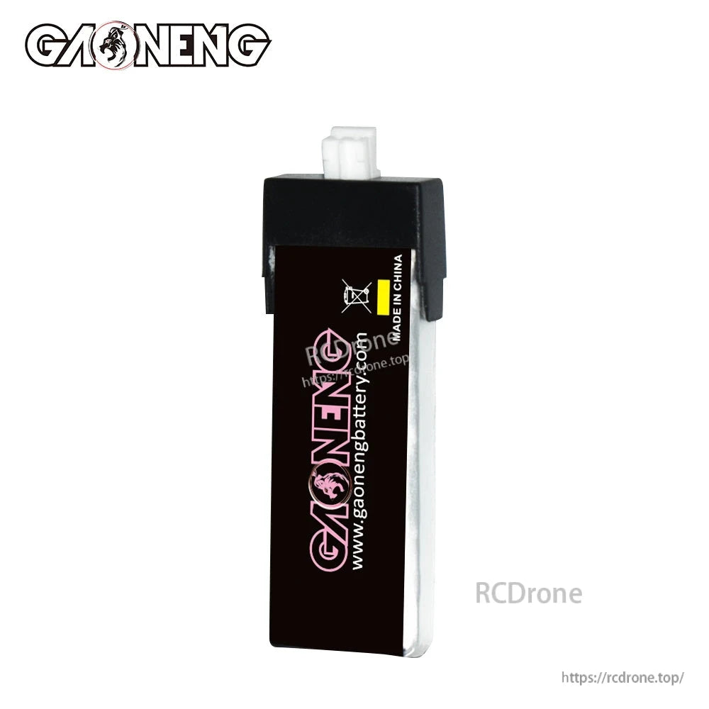 Rear side of GAONENG battery showing GAONENG branding and website text on black label