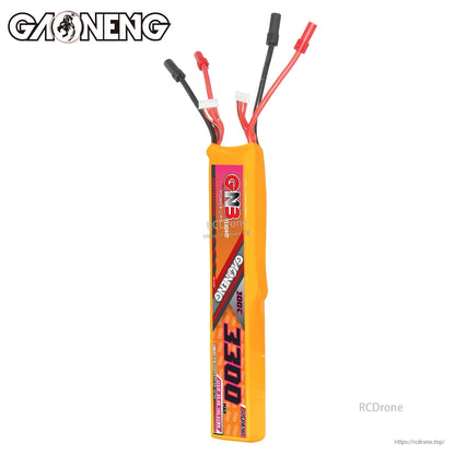 Front view of GAONENG GNB battery pack with 3300 label and wiring leads at top
