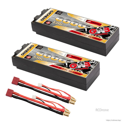 Two-pack set with red T-plug style connector leads and 5mm bullet ends