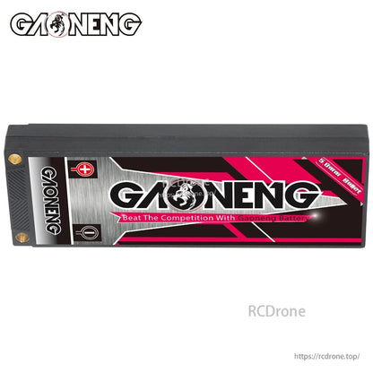 Side view of GAONENG hard case battery showing GAONENG branding panel