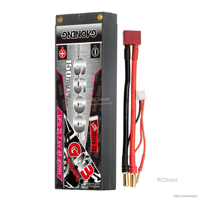 GAONENG GNB hard case battery with balance lead and red plug connector lead set