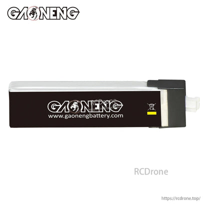 Rear/side view showing GAONENG branding, gaonengbattery.com print, and PH2.0 connector end