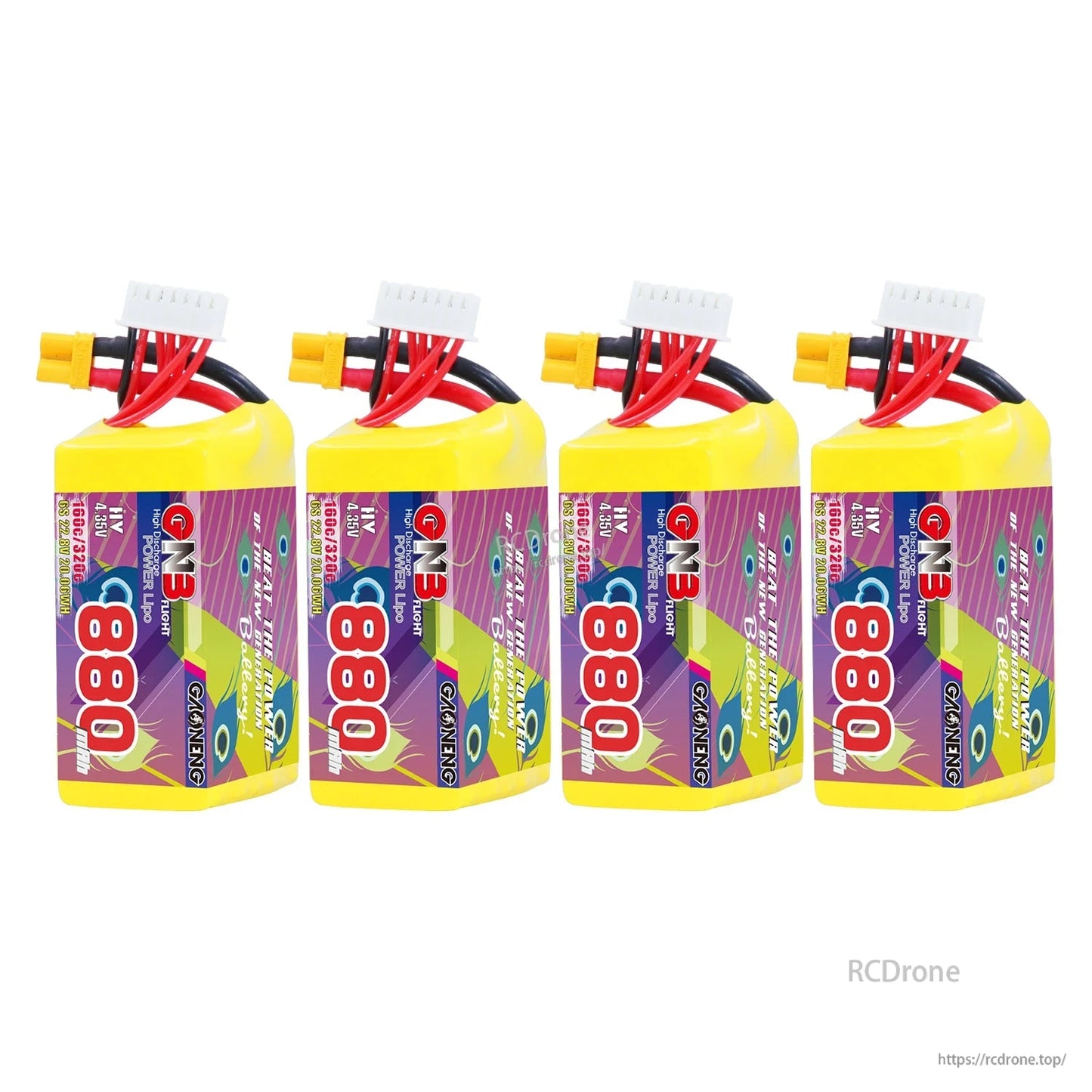 GAONENG GNB GNB8806S160AHV LiHV 6S 22.8V 880mAh 160C XT30 LiPo Battery for FPV Drones