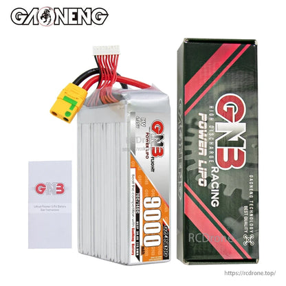 Package contents: GNB 9000mAh battery with retail box and instruction leaflet
