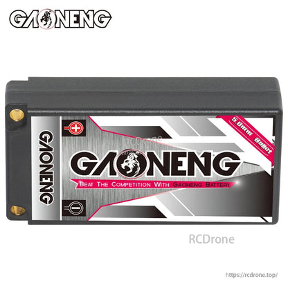 Rear side label view of GAONENG hard case battery with GAONENG logo panel