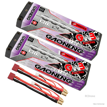 Two-pack bundle with red T-style plug lead sets, plus 5mm bullet ends and balance connectors