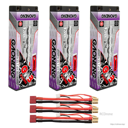Three-pack bundle with red T-style plug lead sets and 5mm bullet ends