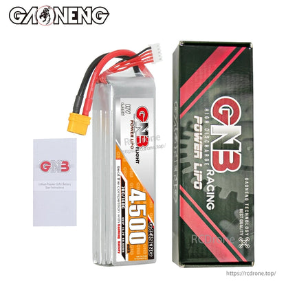 Package contents: GNB 4500mAh battery with retail box and user instructions booklet