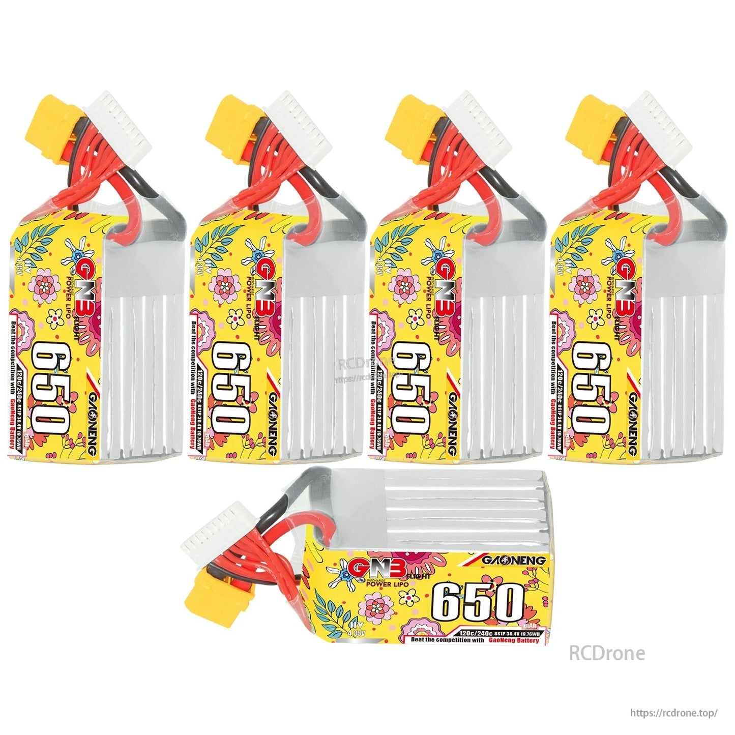 GAONENG GNB LiHV 8S 30.4V 650mAh 120C XT60 LiPo Battery for 8S 5–6in FPV Drones