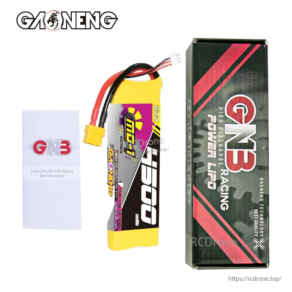 GAONENG GNB MD-1 battery with user instructions and retail box included