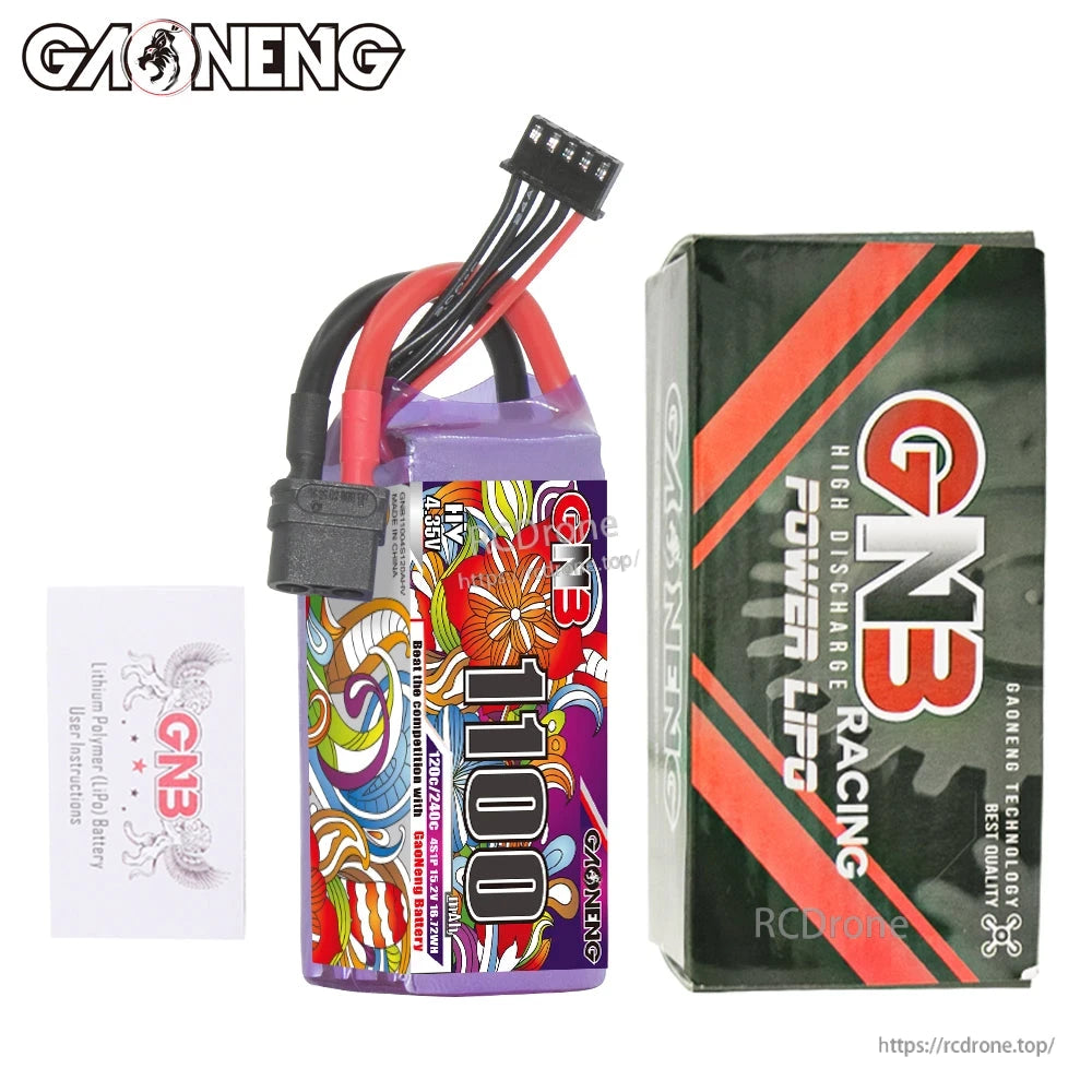Package contents: GNB 1100 battery with branded GNB Power Pro box and instruction card