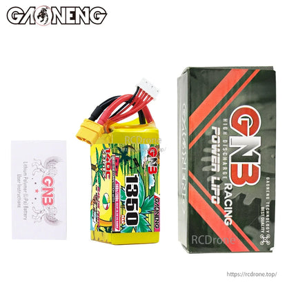 Package contents: GNB 1550 battery with retail box and included instruction card