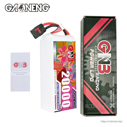 Package contents: GAONENG GNB 20000mAh battery with GN3 retail box and instruction leaflet