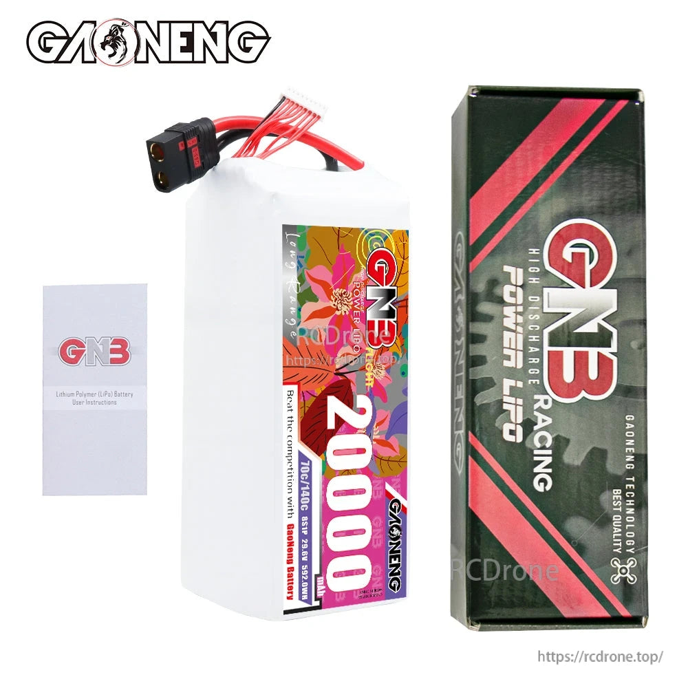 Package contents: GN3 20000 battery pack with retail box and small instruction leaflet