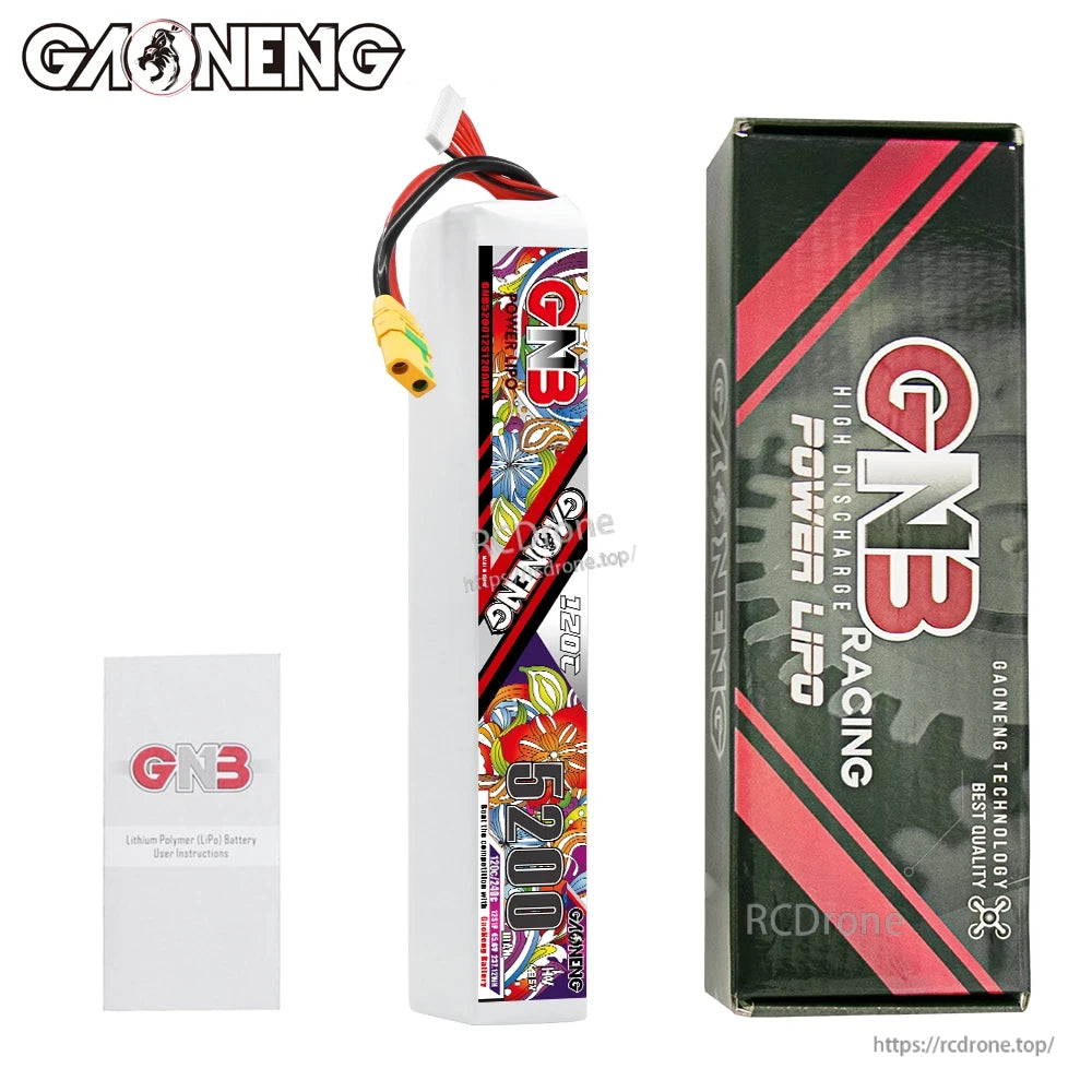 Package contents: GNB battery pack with retail box and user instructions leaflet