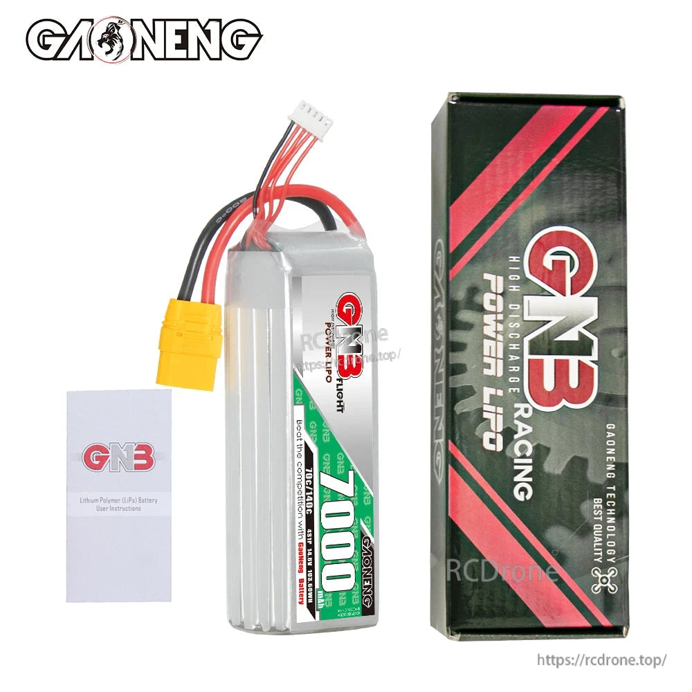Package contents: GNB 7000mAh battery with retail box and user instructions booklet